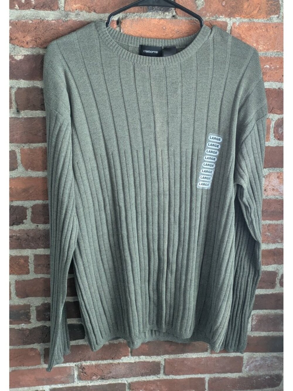 Liz Claiborne Ladies Size Large Green Sweater New NWT